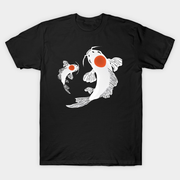 Koi Fish T-Shirt by Amcroga